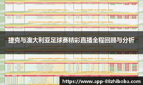 捷克与澳大利亚足球赛精彩直播全程回顾与分析